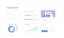 Panel de inversión con gráficos